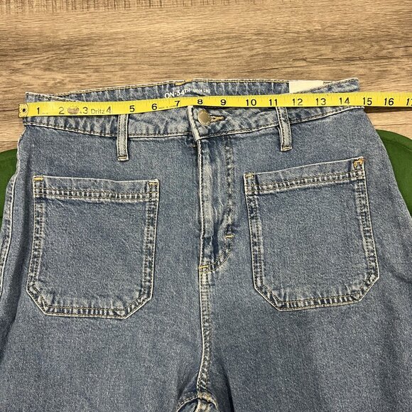 On 34th Jeans Womens 10 Wide Leg High Rise Denim - Picture 6 of 8